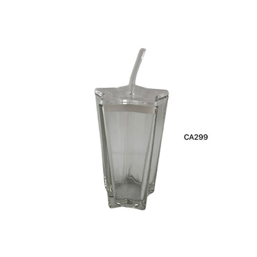 Vaso cristal transparente pitillo 300ml