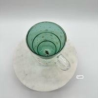 Taza cristal navideña  11cm* 12cm