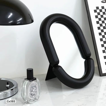 Espejo de mesa circular negro  19,5cm* 30cm* 3cm