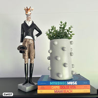Escultura de jirafa elegante  13cm* 10cm* 40,5cm