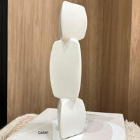 Florero blanco modular alto ceramica  31cm* 4cm