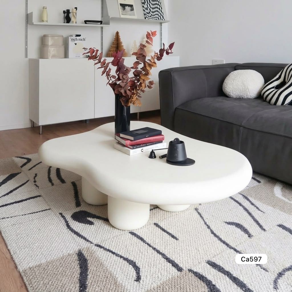 Mesa de nube blanco madera  100cm* 69cm* 40cm