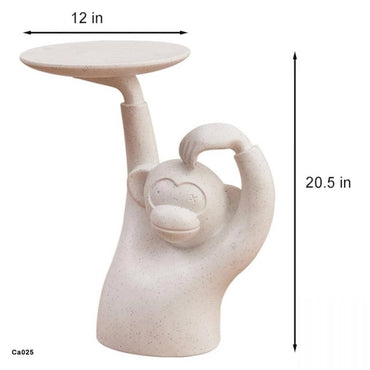 Mesa auxiliar mono blanco  51cm* 19cm* 54cm