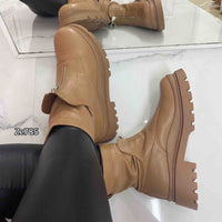 Botin café cierre frontal suela 3cm  M610  C20