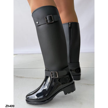 Bota de lluvia negro suela 4cm  52500
