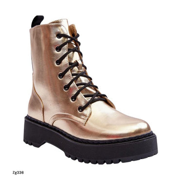 Botin dorado suela negro 4cm  CLS-270  C-42