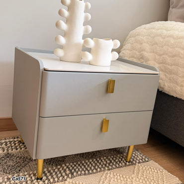 Nochero gris cuadrado  50cm* 40cm* 46cm