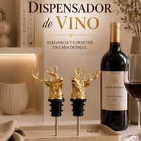 Dispensador de botellas metalico venado dorado  11.5*6cm