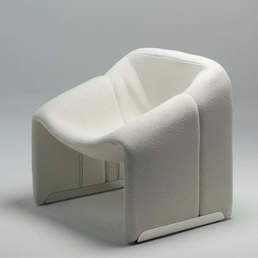 Silla moderna blanco tela boucle  81cm* 64cm* 77cm