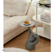 Mesa auxiliar mono gris  51cm* 19cm* 54cm