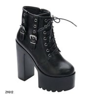 Botin negro tacon 14cm   659-10  C-2