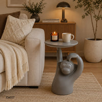 Mesa auxiliar mono gris  51cm* 19cm* 54cm