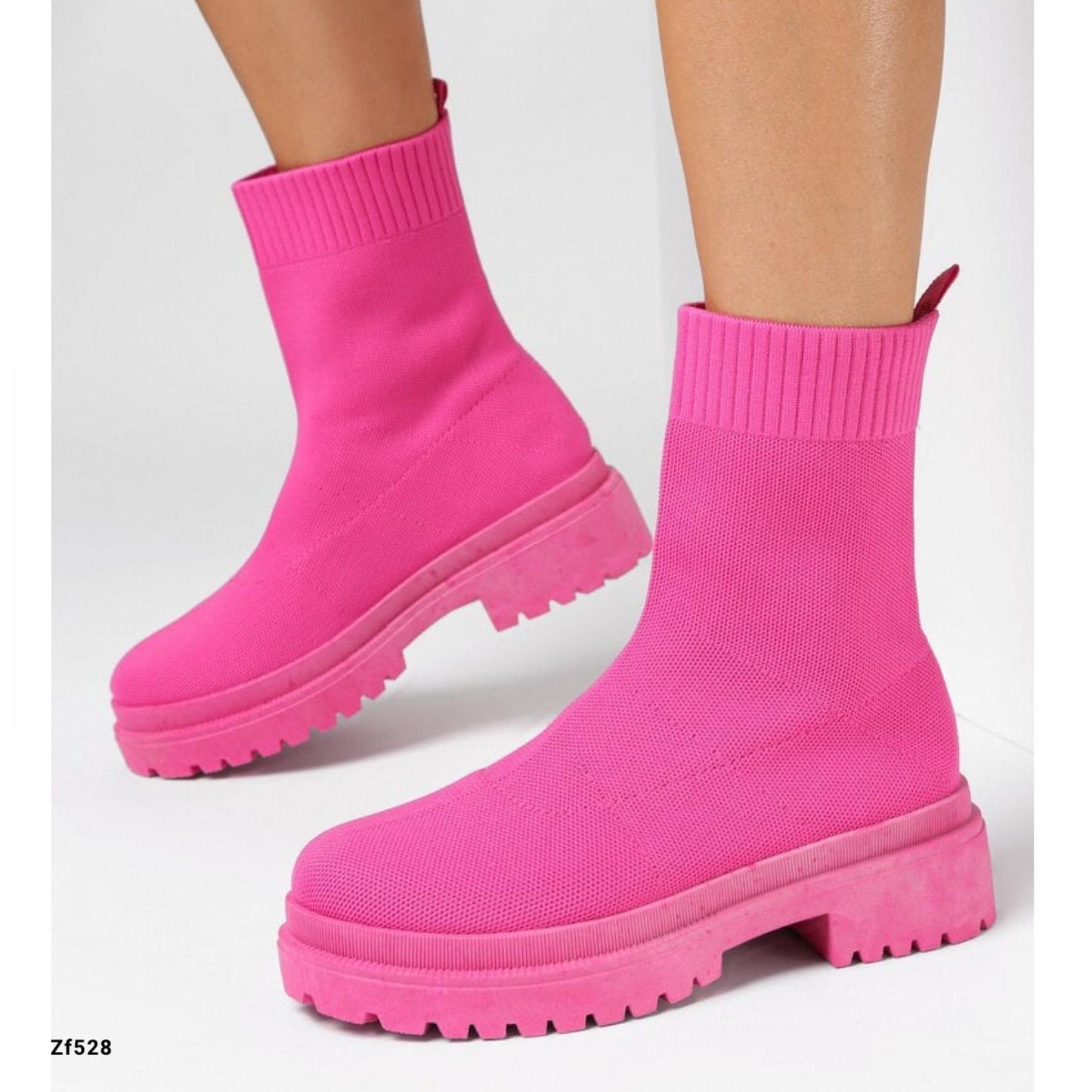 Botin fucsia suela 4cm    A-35   C21