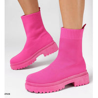 Botin fucsia suela 4cm    A-35   C21
