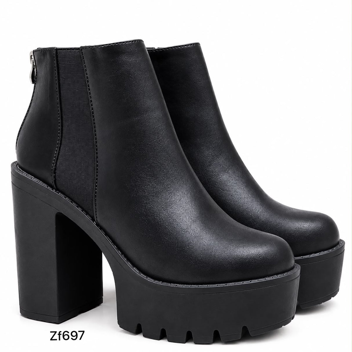 Botin negro tacon 13cm 1191-21 C-4
