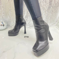 Botin negro tacon 12cm   BKM7561  C-56