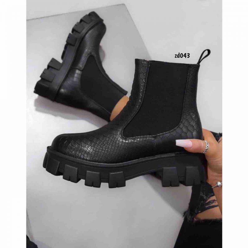Botin FR553 Compra 24 Negro piton resorte lateral tacon 5cm
