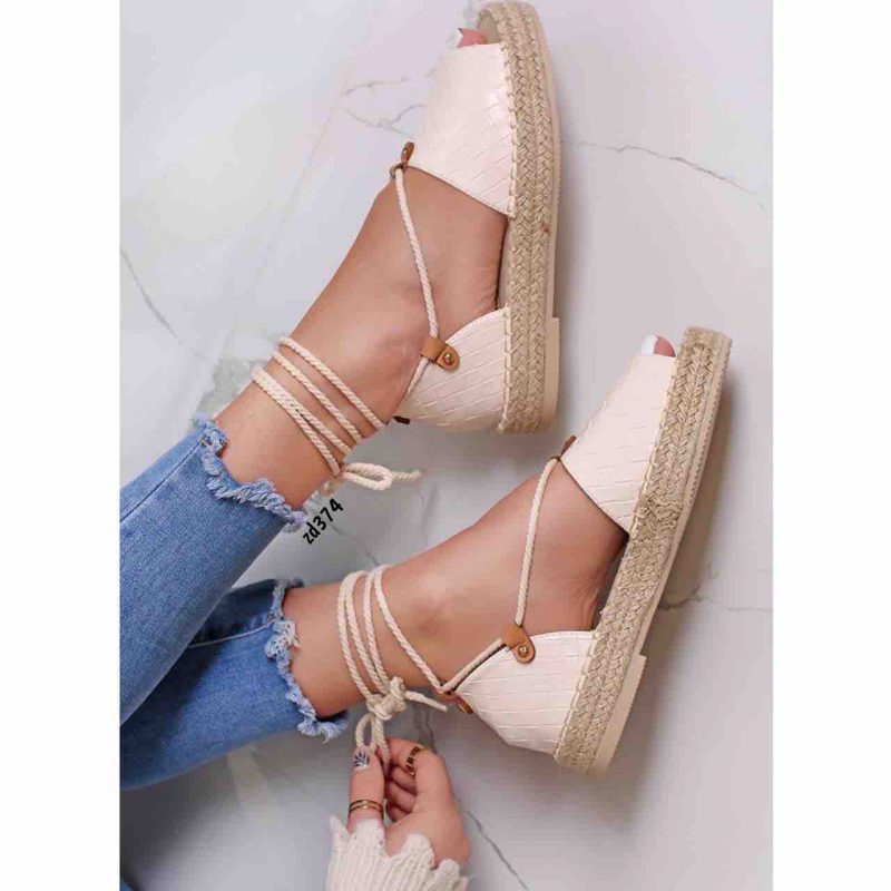 Spadril Compra 117 3930 Beige rombos en la parte de adelante Suela en yute 1Cm - Image 2