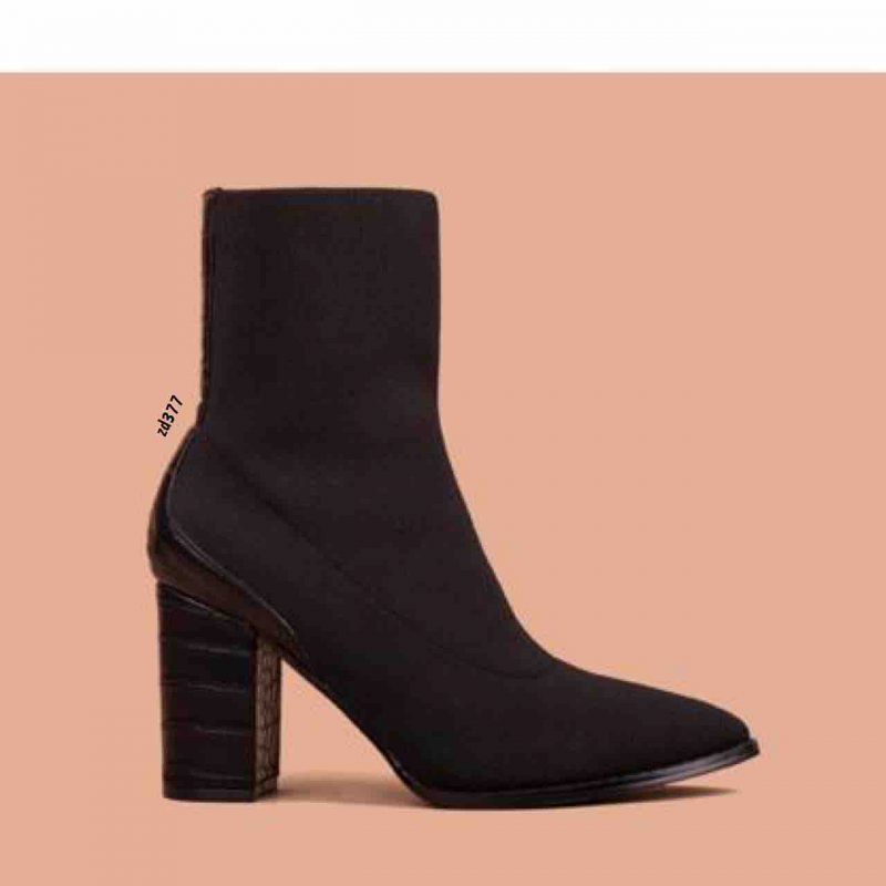 Botin Compra 100 3036 Negro tipo media tacon piton 8Cm