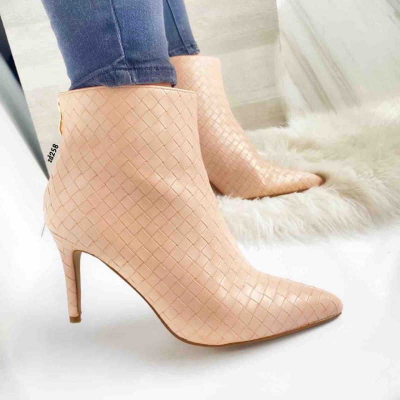 Botin Compra 103 A33-075 Palo de rosa cierre atrás rombos tacon 9Cm - Image 2