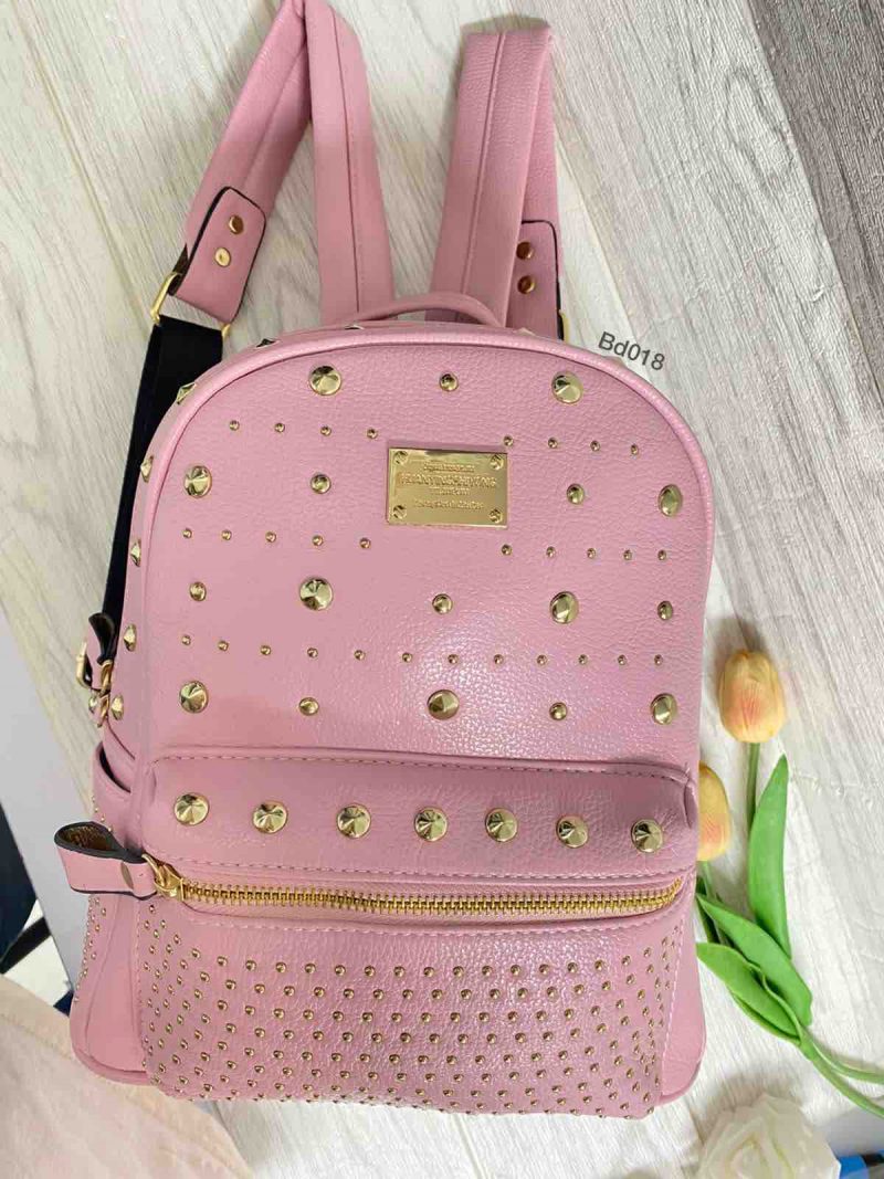 Bolso Compra CN1706-5 Rosado apliques dorados bolsillo adelante dos cargaderas bolsillo lateral monedera 23Cm*26Cm