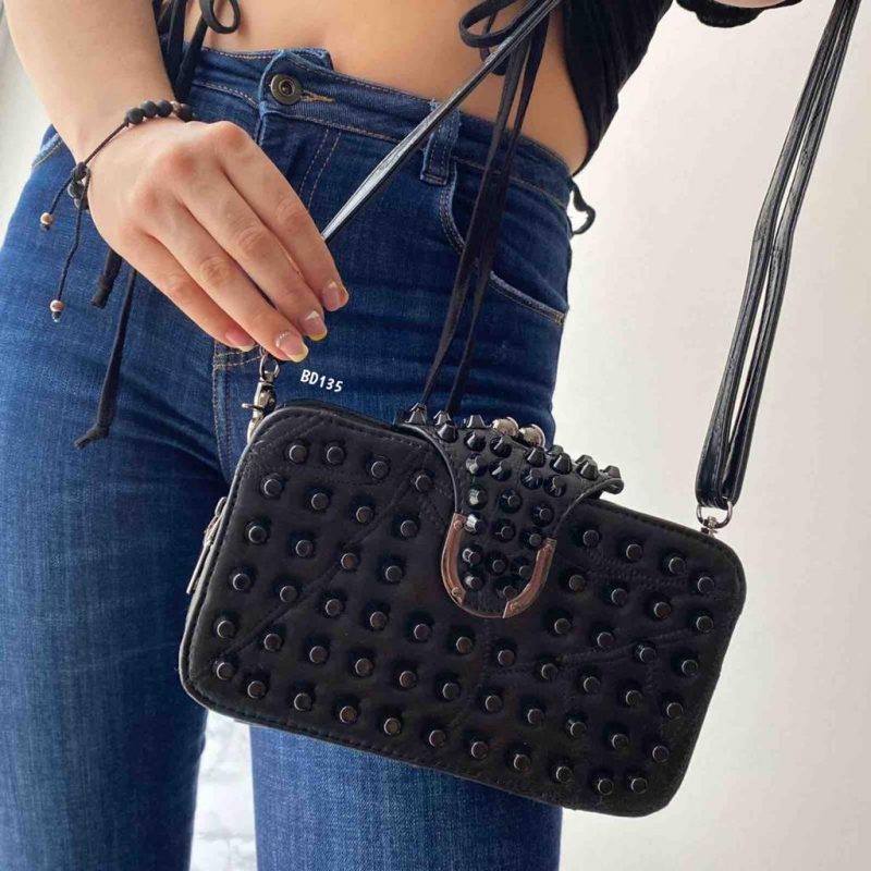 Bolso negro taches negros 23cm*13*cm 5350