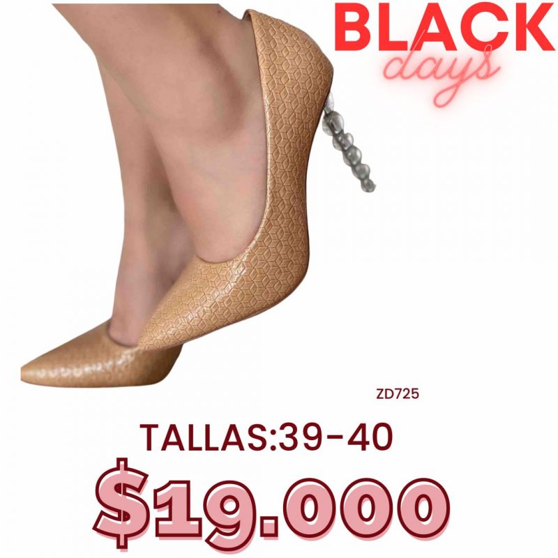 Stiletto camel tacón transparente tacón 10cm 787K-6