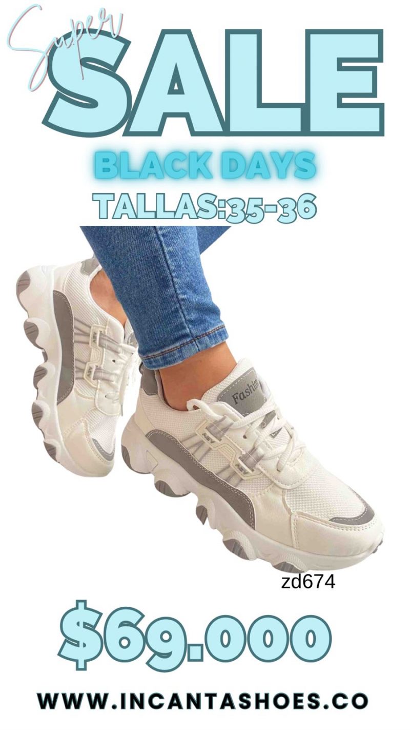 Tenis blancos suela gris 1112
