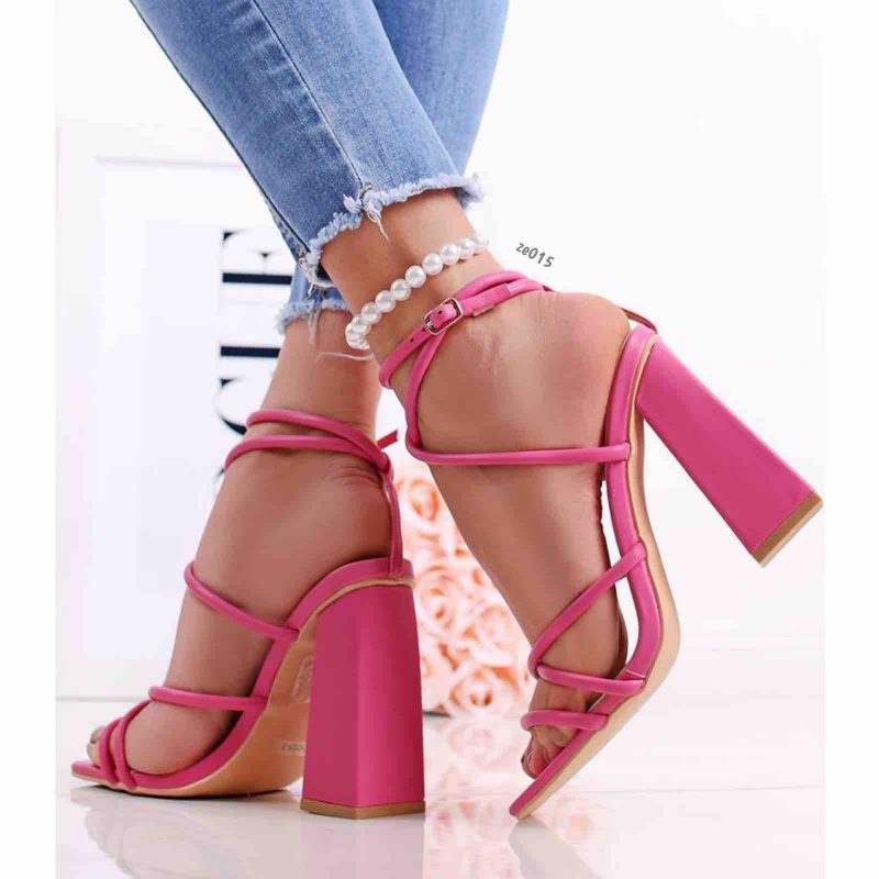 Sandalia fucsia tacón 11cm C7-FY2125-3