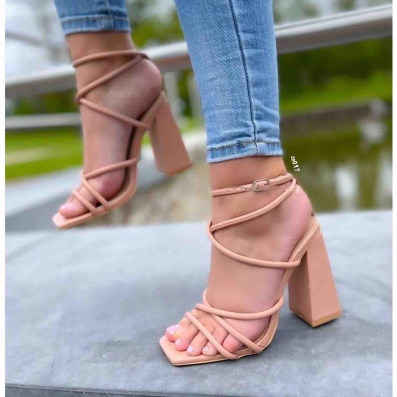 Sandalia nude tacón 11cm C7-FY2125-3