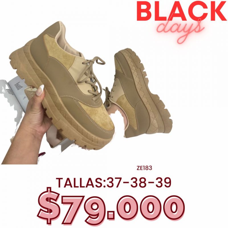Tenis camel partes gamuza C84-6181