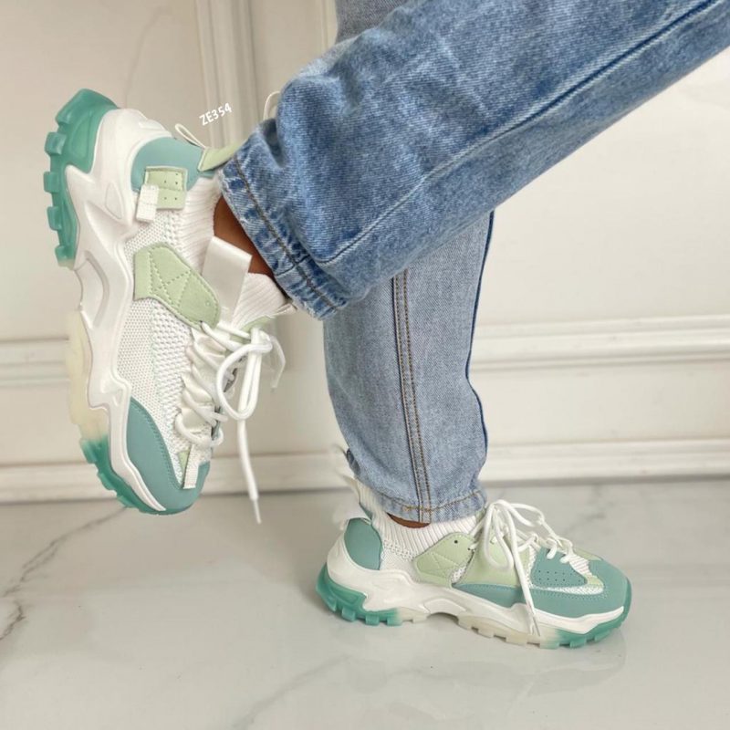 Tenis blaco/verde  6128 - Image 2