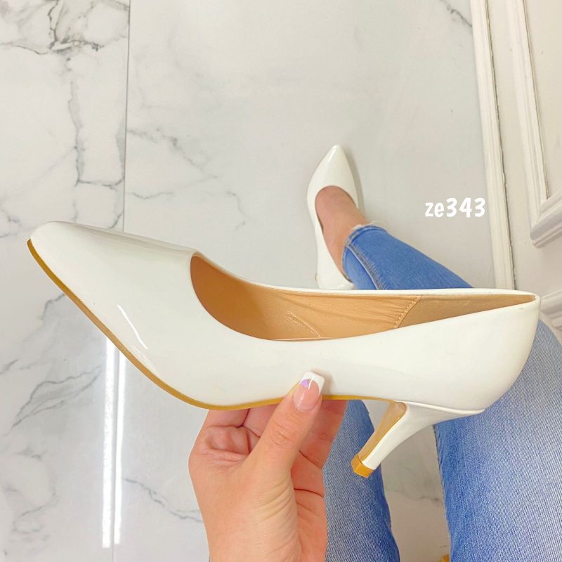Stiletto blanco tacon 6cm  CIC-19 - Image 2