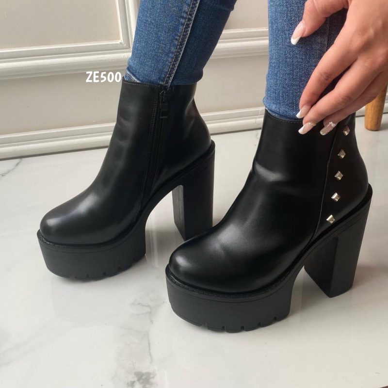 Botin negro tacon 13Cm 2119-38 - Image 2