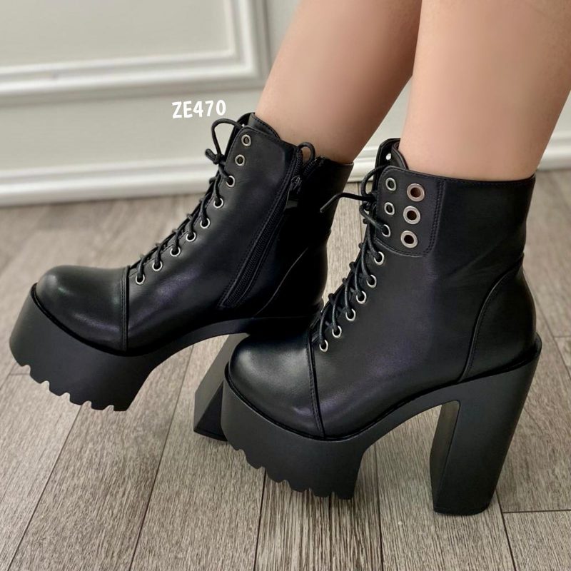 Botin negro  tacon 13Cm 831-12 - Image 2