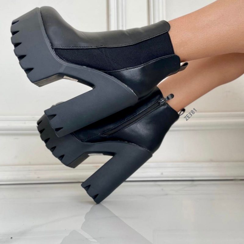 Botin Negro tacon 14Cm R978 - Image 2