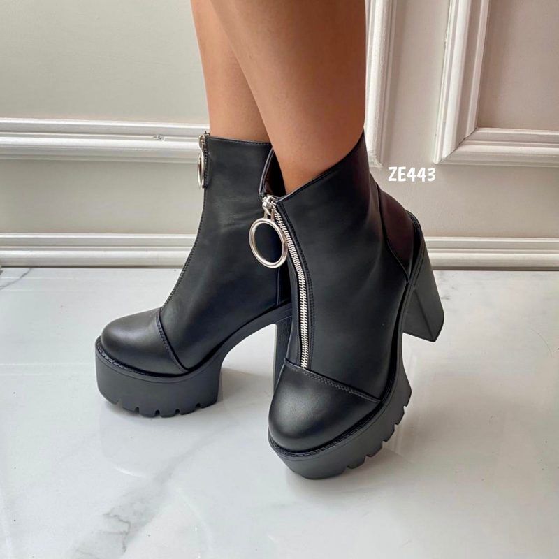 Botin negro tacon 12cm  1191-27 - Image 2