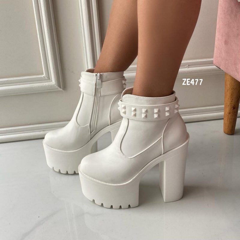 Botin Blanco tacon 14cm 168-5