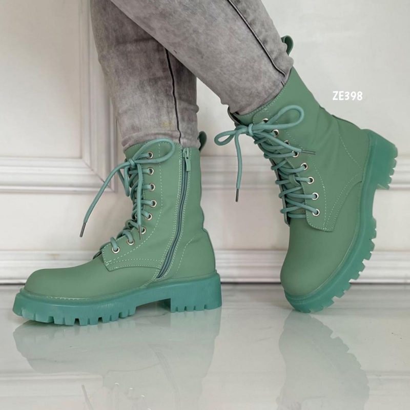 Botin verde suela 3cm  8562A - Image 2