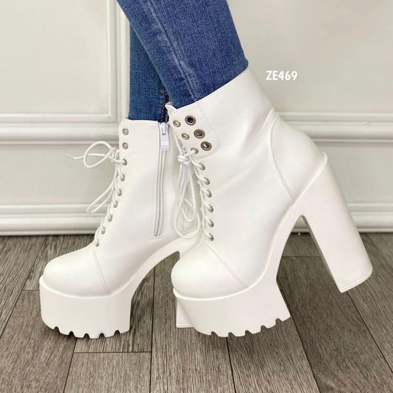 Botin blanco tacon 13Cm 831-12