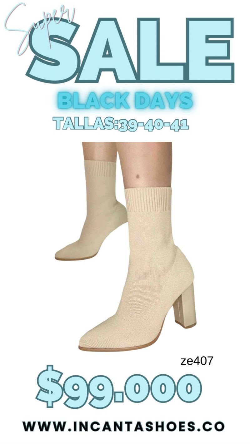 Botín beige tacón 9cm 5725