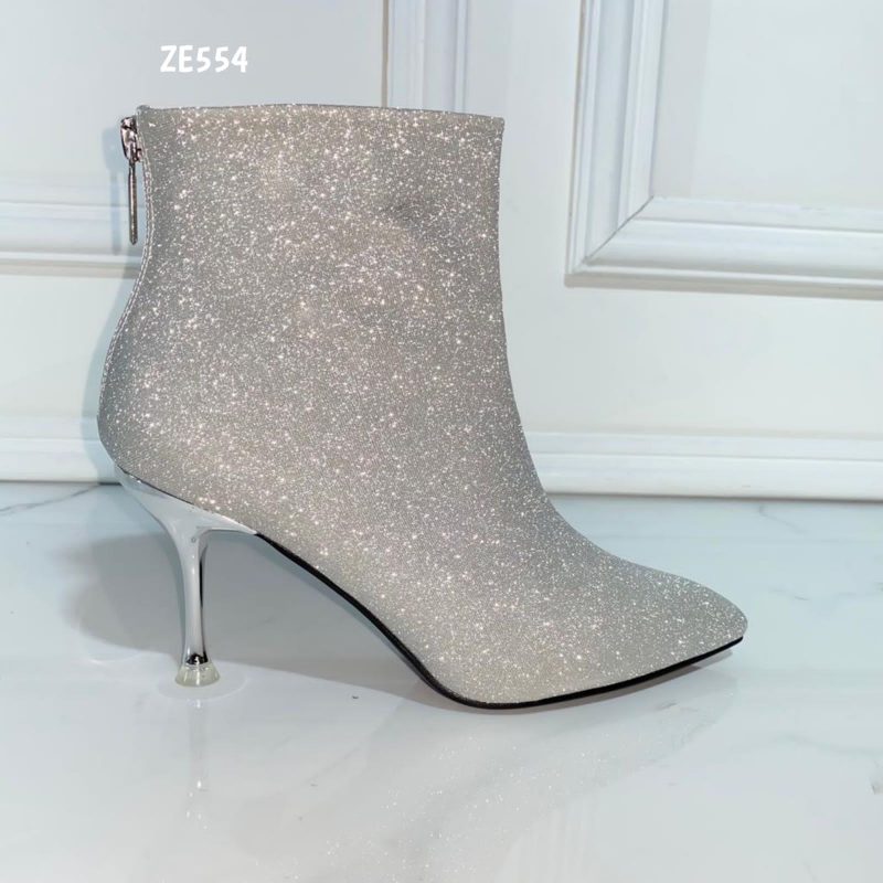 Botin plateado tacon puntilla 7cm  FG588-180-S - Image 2