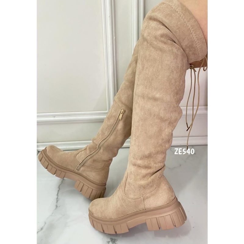 Bota caña larga beige 3cm  WAITING LIST-1 - Image 2