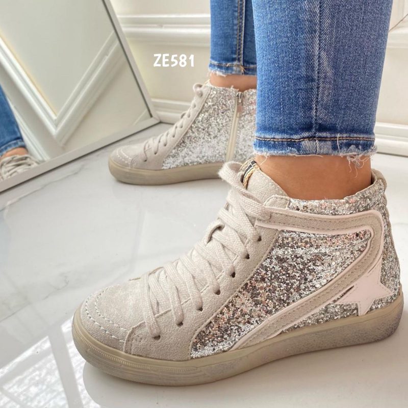 Tenis gris suela 3Cm 04