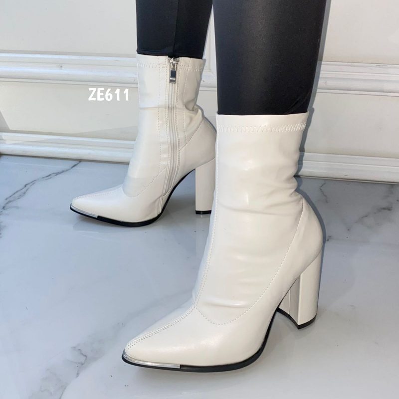 Botin blanco 10Cm MS005 - Image 2