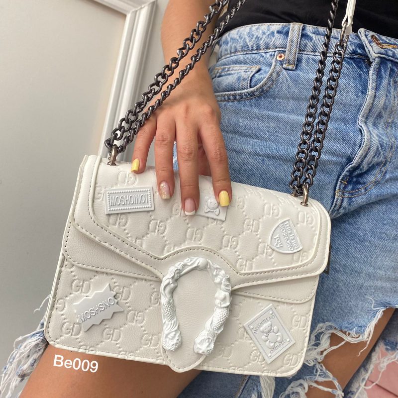 Bolso blanco aplique 22cm*15Cm 6861-25