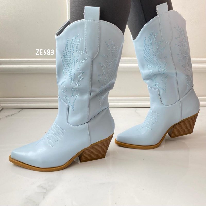 Bota texana Azul tacon 7Cm U9B-AX2119-7 - Image 2