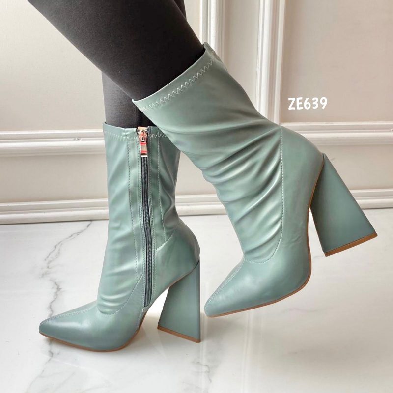 Botin verde tacon 11cm  MS021 - Image 2