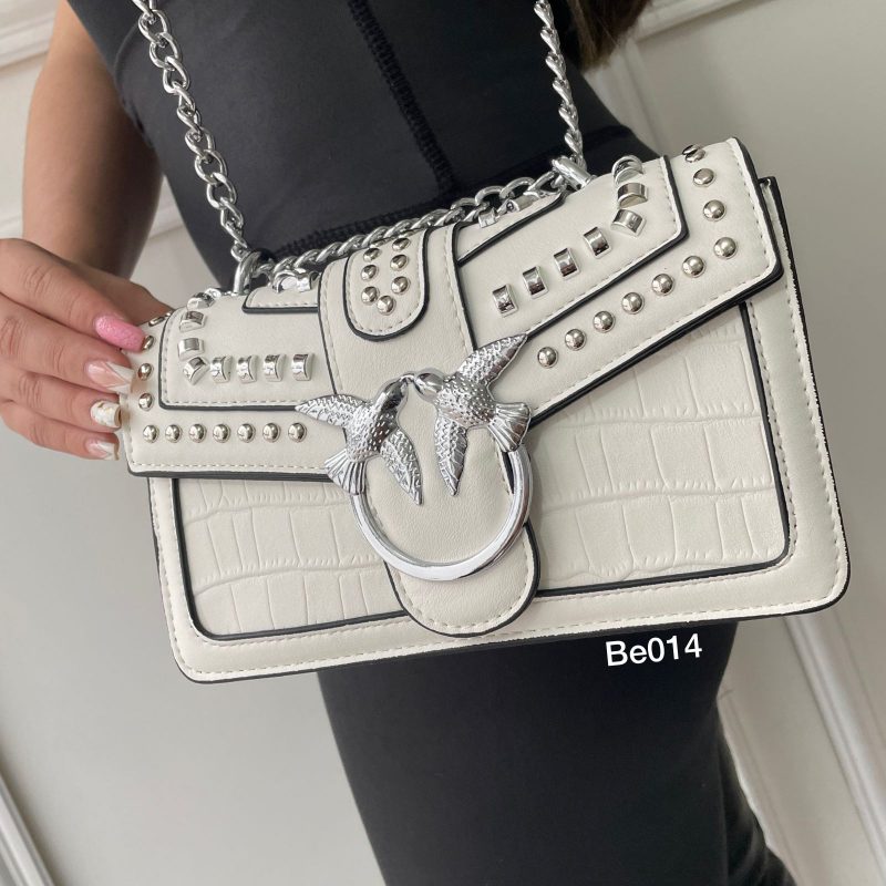 Bolso blanco apliques 21Cm*13Cm 1005-2