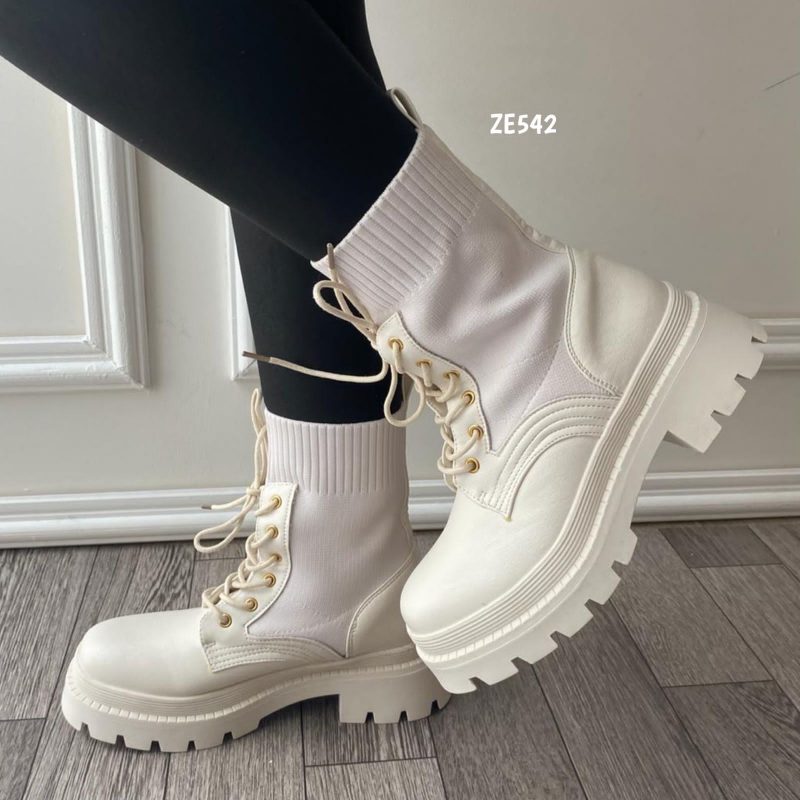 Botin blanco suela 3cm  HF21-7 - Image 3